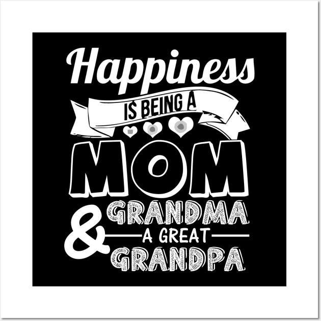 Happiness is being a mom, great grandma Wall Art by LaurieAndrew